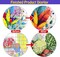 4-Pack Four Seasons Beautiful Woman Stamped Cross Stitch Kits – 11CT Pre-Printed Embroidery for Beginners & Adults, 12x20 Inch